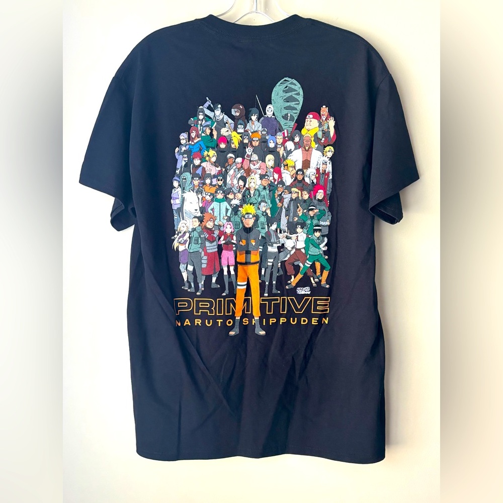 Primitive x Naruto Shippuden II Black T-Shirt Medium NWT